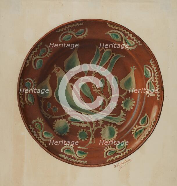 Plate, 1935/1942. Creator: William L Antrim.