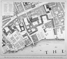 Middle and Inner Temple, City of London, 1871.                                               Artist: Anon