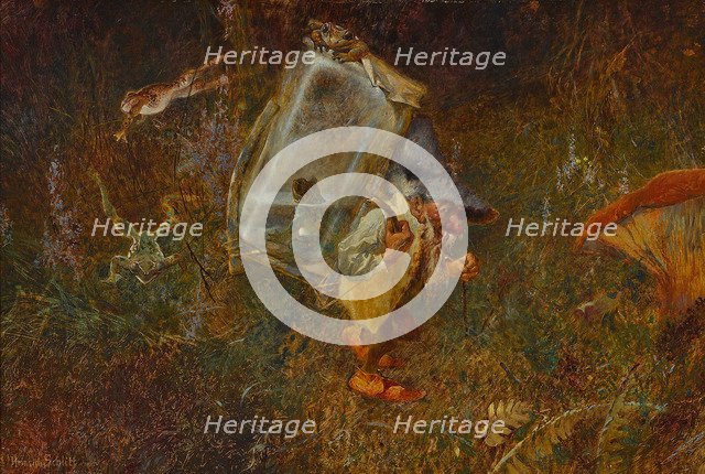 Gnome carrying a weather frog.