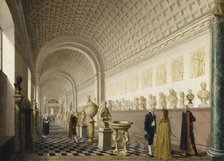 The Inner Gallery of the Royal Museum at the Royal Palace, Stockholm, 1796. Creator: Per Hillestrom.