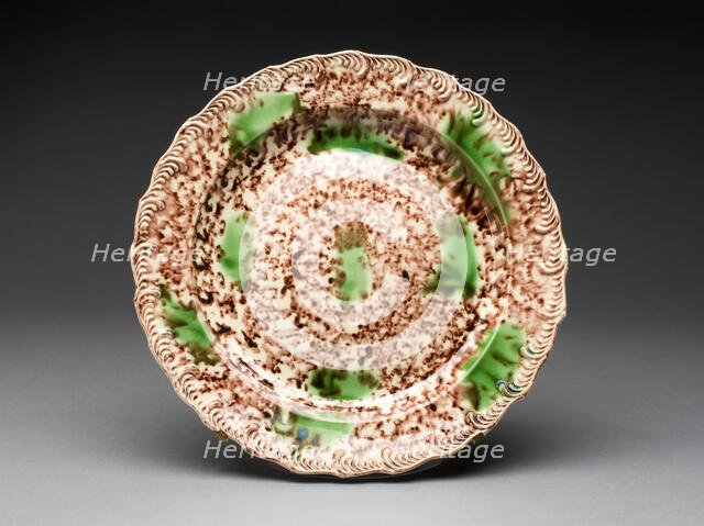 Plate, Staffordshire, 1760/70. Creator: Staffordshire Potteries.