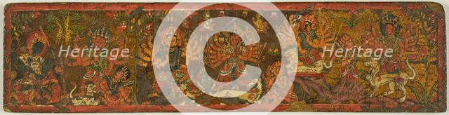 Manuscript Cover from the Glorification of the Great Goddess (Devimahatmya), 18th century. Creator: Unknown.