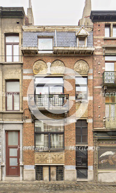 Maison Algave, 7 Rue Antoine Breart, Brussels, (1898), c2014-c2017. Artist: Alan John Ainsworth.