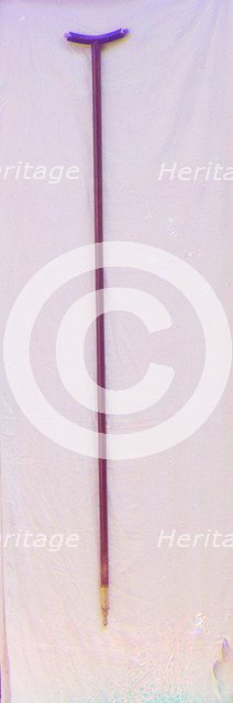 Tsar Mikhail Feodorovich's staff. In the vestry of the Ipatiev Monastery, Kostroma, 1911.