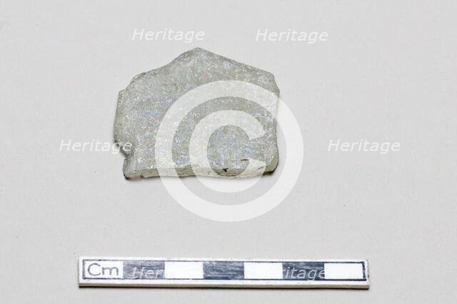 Glass fragment, early 17th-mid 18th century. Creator: Unknown.