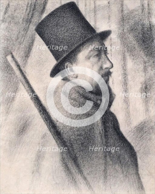 Portrait of Paul Signac (1863-1935), 1890. Creator: Seurat, Georges Pierre (1859-1891).