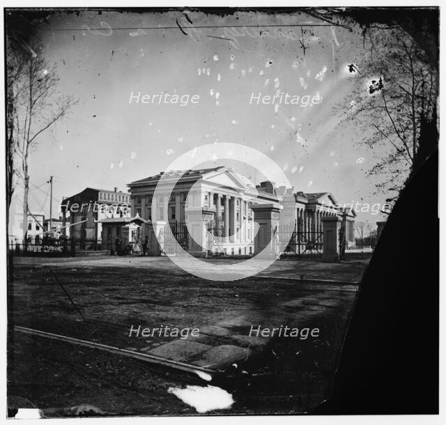 U.S. Treasury. Washington, D.C. showing old Riggs Hotel, 15th & G. N.W., ca. 1860. Creator: Unknown.
