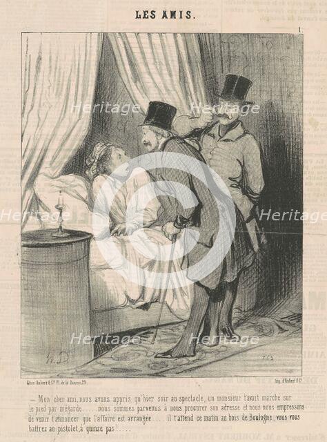 Mon cher ami, nous avons appris ..., 19th century. Creator: Honore Daumier.