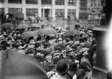 N.Y. - Lawrence strike meeting, (1912?). Creator: Bain News Service.