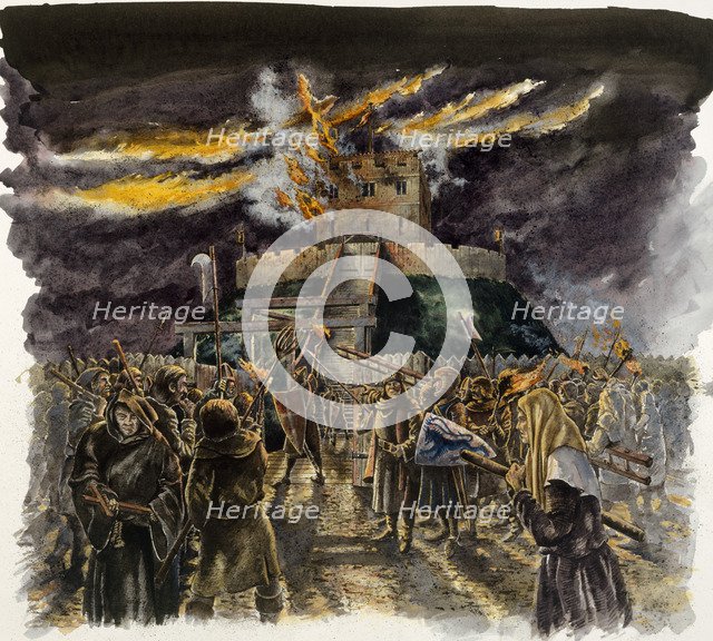 Clifford's Tower, 1190, (c1990-2010).  Artist: Peter Dunn.