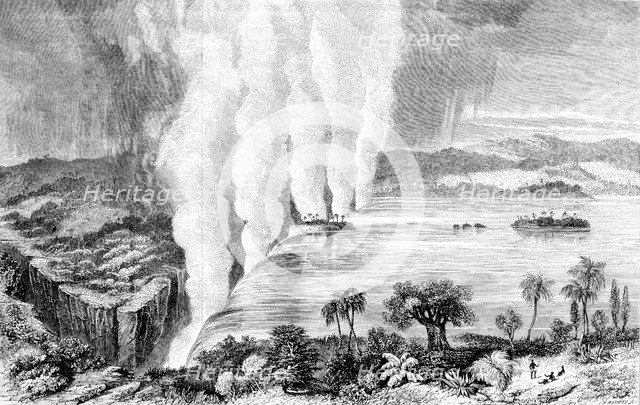 Victoria Falls, Africa, 1857. Artist: Unknown