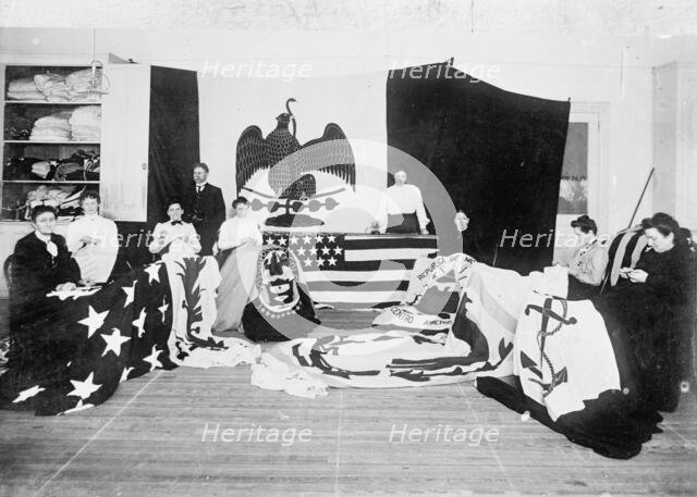 Flag Factory, 1913. Creator: Harris & Ewing.