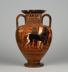 Attic Black-Figure Neck-Amphora, 530-520 BC. Creators: Bareiss Painter, Medea Group.