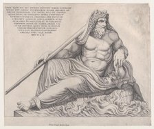Speculum Romanae Magnificentiae: The Ocean God, 1560., 1560. Creator: Nicolas Beatrizet.