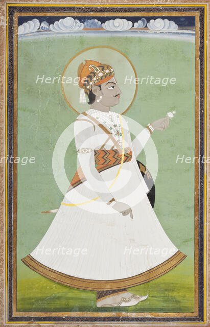 Maharaja Pratap Singh (Reigned 1778-1803) (image 1 of 2), c1780. Creator: Unknown.