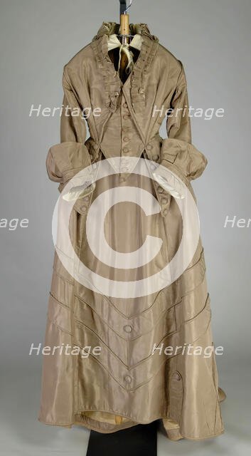 Wedding Dress, American, ca. 1875. Creator: Unknown.