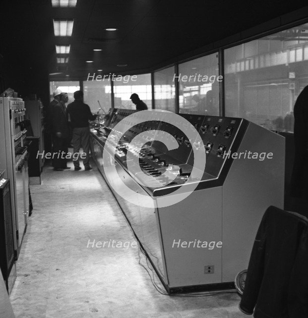 Steelworks control centre, Park Gate Iron & Steel Co, Rotherham, South Yorkshire, 1964. Artist: Michael Walters