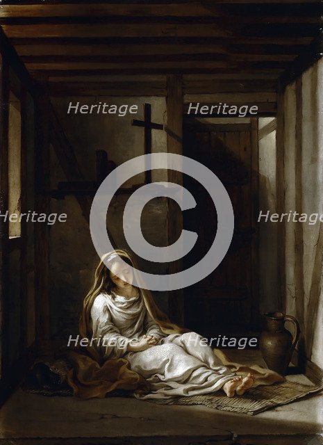 Saint Thaïs in her cell. Artist: Coypel, Antoine (1661-1722)