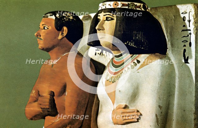 Prince Rahotep and His Wife Nofret, Egypt, 4th Dynasty. Artist: Unknown