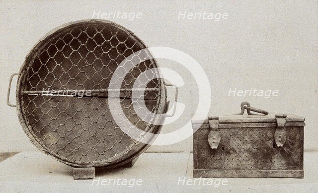 Plague apparatus from a lazaretto in Venice, two objects..., c1890s. Creator: Unknown.