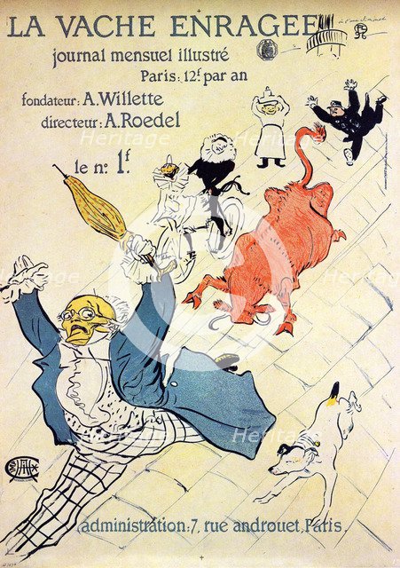 'La Vache enragée, 1896.  Artist: Henri de Toulouse-Lautrec