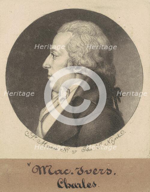 Charles McEvers, 1798. Creator: Charles Balthazar Julien Févret de Saint-Mémin.