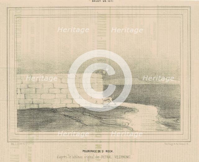 Pélerinage de St Roch, 19th century. Creator: Honore Daumier.