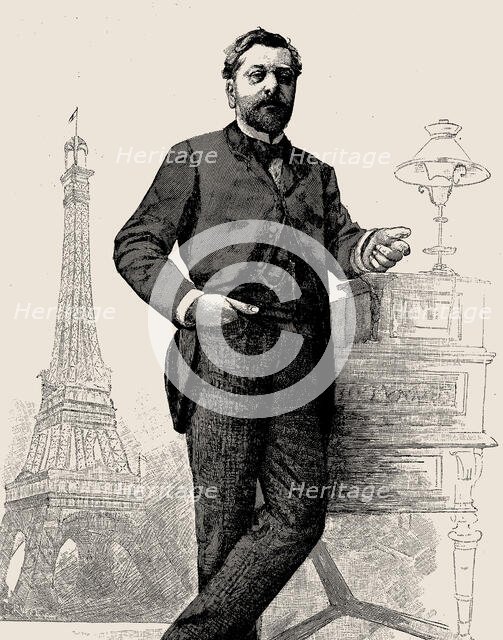 Gustave Eiffel (1832-1923) From Revue illustrée , c. 1889. Creator: Anonymous.