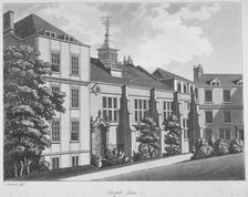 Staple Inn, City of London, 1800. Artist: William Angus