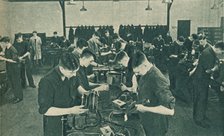 Wirless Operator Mechanics' Workshop, 1940. Artist: Unknown