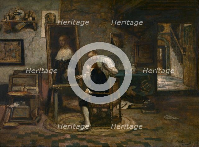 The Beautiful Portrait, c1840-1890. Creator: Willem Linnig I.