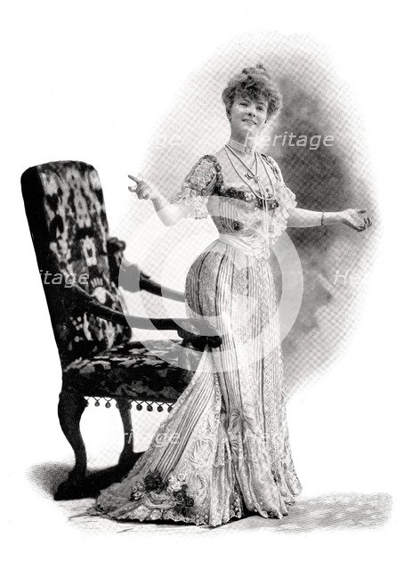 'A Parisian Actress, Mademoiselle Charlotte Wiehe', 1901.Artist: Charles Reutlinger