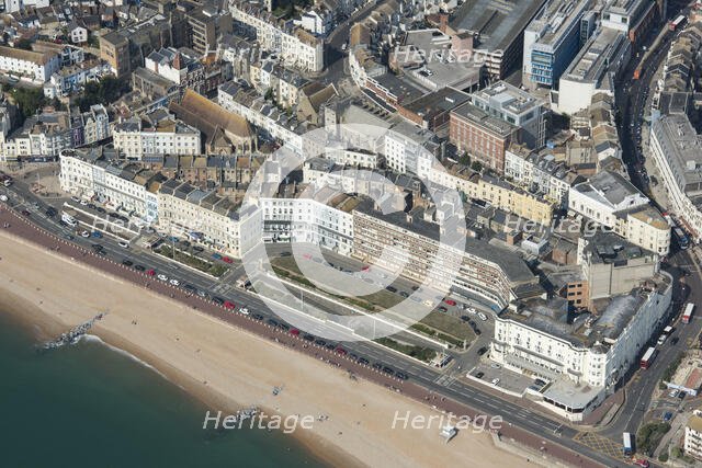 Carlisle Parade and Robertson Terrace, Hastings, East Sussex, 2020. Creator: Damian Grady.