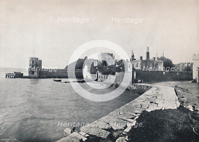 'Branksea Island - General View of the Castle', 1895. Artist: Unknown.