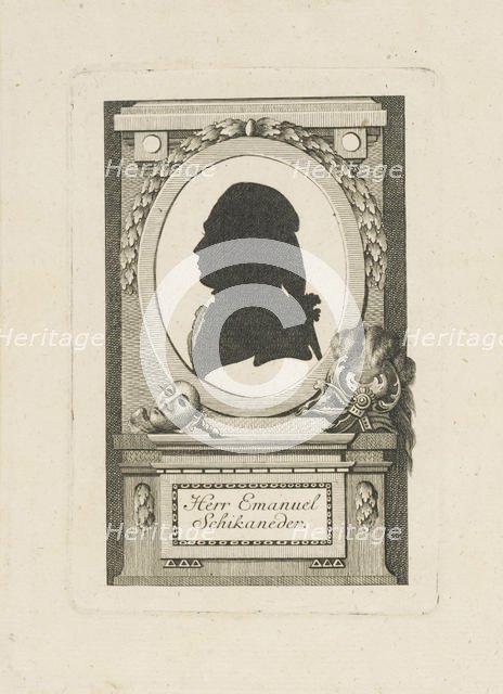 Portrait of Emanuel Schikaneder (1751-1812), c. 1790. Creator: Anonymous.