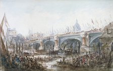 Opening of Blackfriars Bridge, London, 1869. Artist: George Chambers