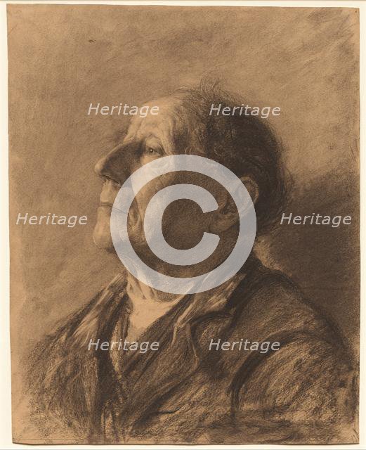 Portrait of an Old Man, c. 1884. Creator: John Kavanagh (American).