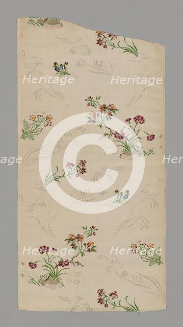 Panel (From a Dress), England, c. 1748/49. Creator: Unknown.