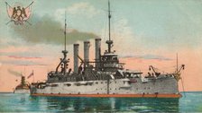 US Battleship Missouri, c1908. Artist: Unknown