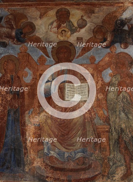 Fresco in the Cathedral of Our Lady of the Sign, Novgorod, Early 18th cen.. Artist: Bakhmatov, Ivan Yakovlevich (active Early 18th cen.)