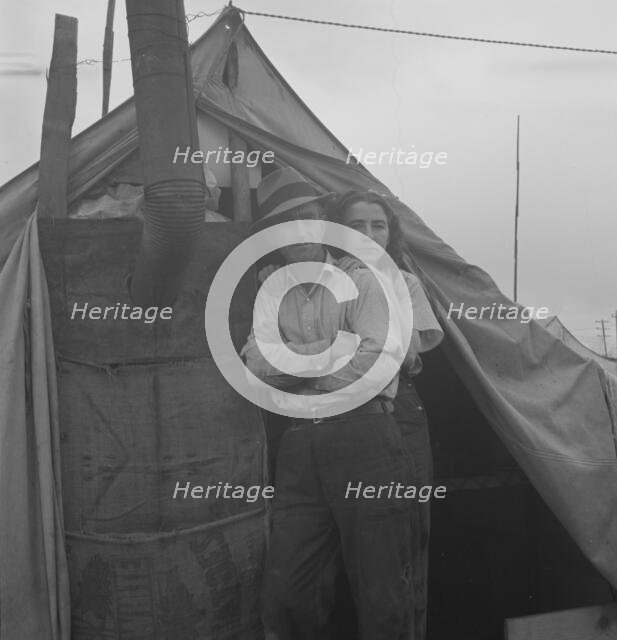 From Wyoming and Missouri eight years...working in lemons..., near Strathmore, CA, 1939. Creator: Dorothea Lange.