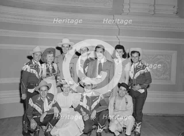 Portrait of Shorty Warren, Rosalie Allen, Ernest Tubb, Cy Sweat, Dave Miller...N.Y., 1947. Creator: William Paul Gottlieb.