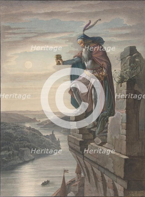 Illustration for Goethe, 1842. Creator: Leopold Schulz.