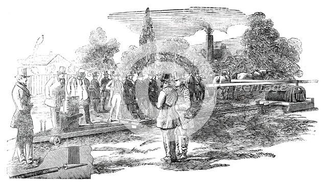 Fowler's New Subsoil Draining Plough, 1850. Creator: Unknown.