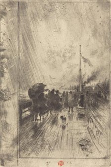 Une Jetée en Angleterre (A Pier in England), 1879. Creator: Felix Hilaire Buhot.
