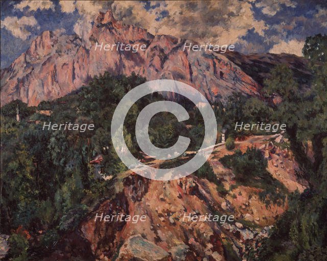 The Ai-Petri Mountain, 1926. Artist: Lentulov, Aristarkh Vasilyevich (1882-1943)