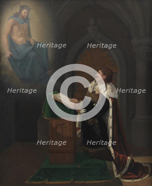 Christian IV's Vision at Rothenburg Castle, 1823. Creator: Ditlev Blunck.