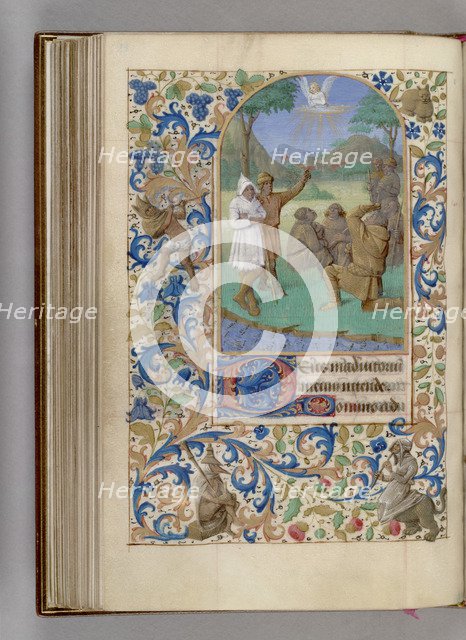 The Annunciation to the Shepherds (Book of Hours), 1450-1499. Artist: Fouquet, Jean (workshop)  
