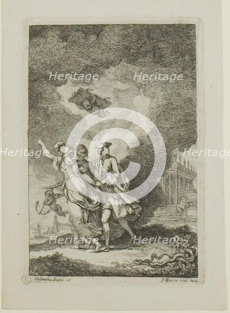 Plate from, Nella Venuta, 1764. Creator: Franz Edmund Weirotter.