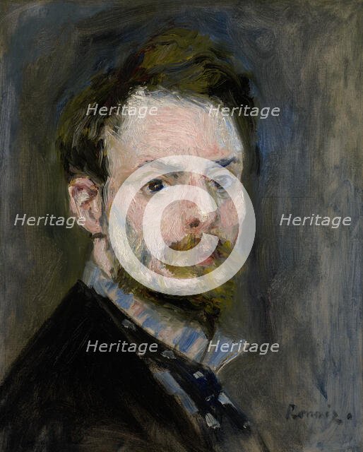 Self-Portrait, c1857-58. Creator: Pierre-Auguste Renoir.
